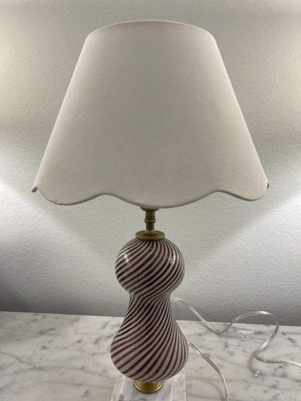 White linen lamp shade NWOT - Shade only for sale